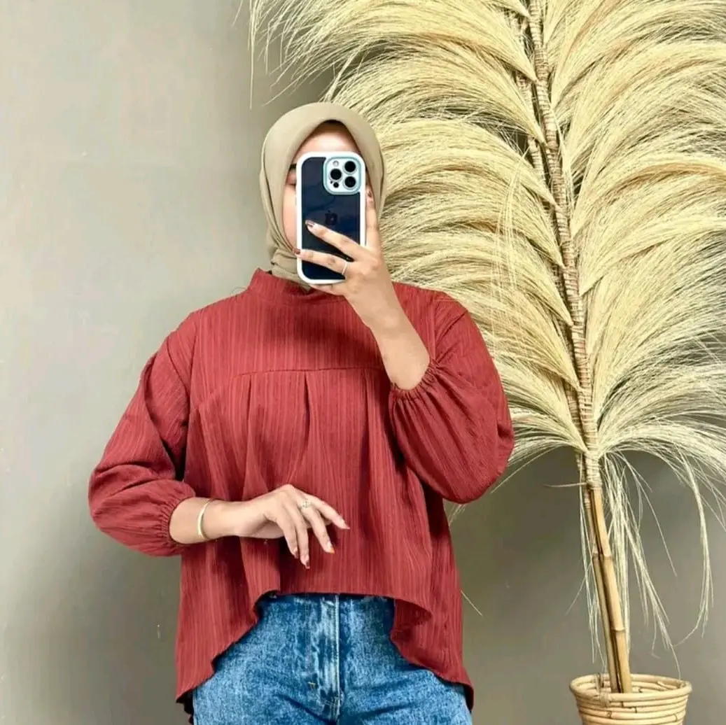 Amorra Blouse Ledy Crush Premium Atasan Blouse Wanita Model Terbaru Baju