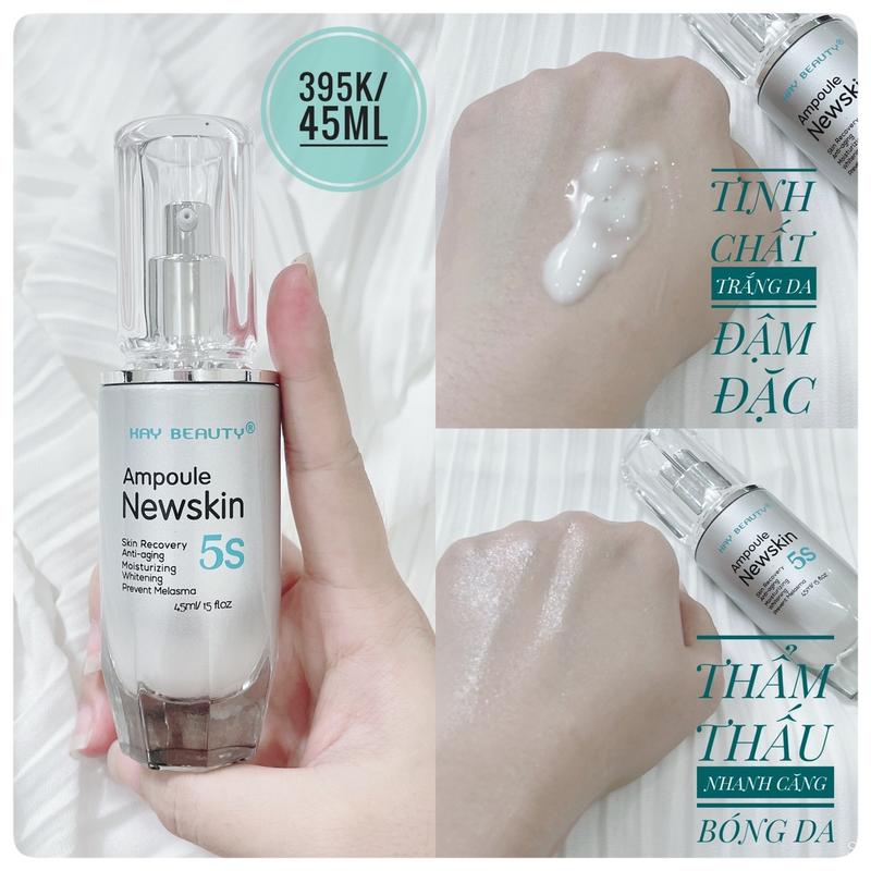 TINH CHẤT DƯỠNG SÁNG DA AMPOULE NEWSKIN 5S [ Tặng 1 mặt nạ tảo