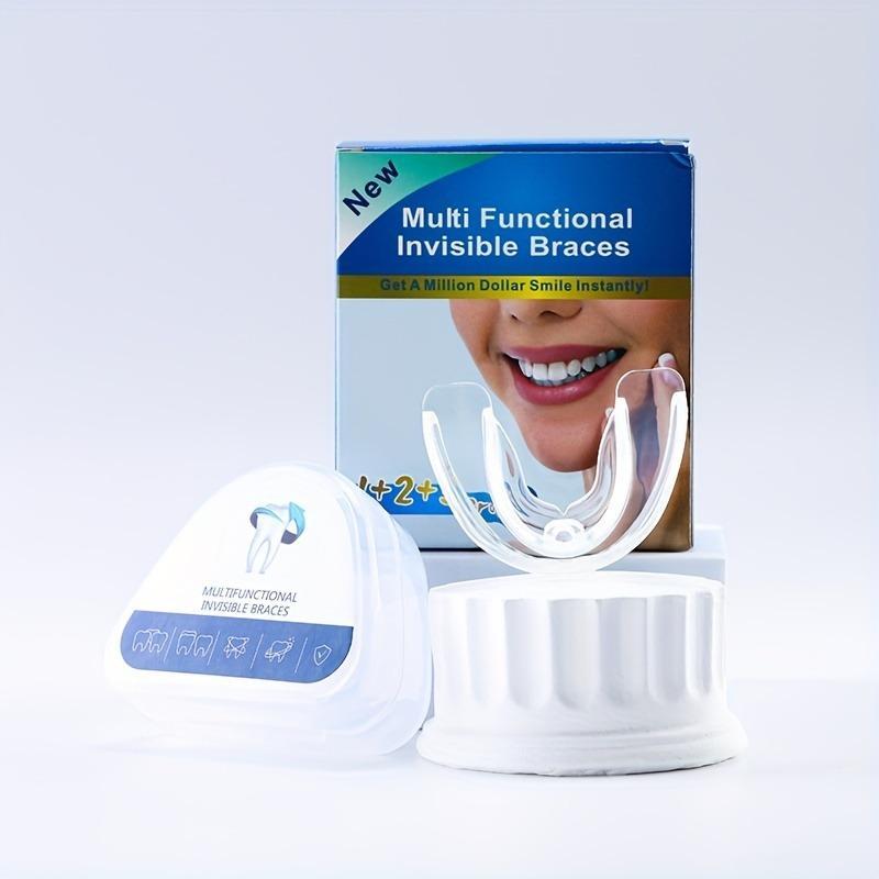 Clear Invisible Tooth Braces, Sports Tooth Braces, Anti-wear Tooth Braces for Night Sleeping, Suitable for Different Stages Adults, Comfortable Orthodontic Accessories, Mouthpiece 1