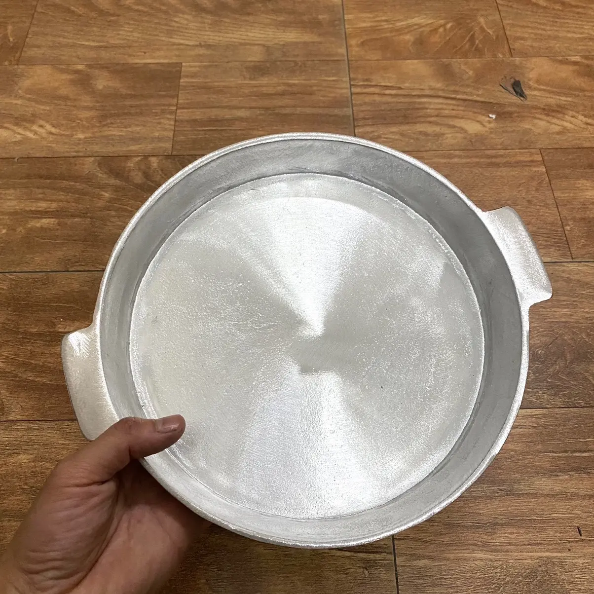 Chảo gang nướng thịt, nướng thức ăn size 24cm- nướng bọc giấy bạc