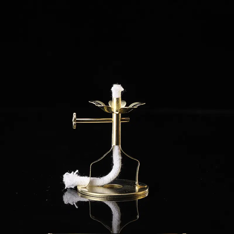 [XKQ]Butter Lamp Wick Holder Wick Lamp With Stand Wick Holder  Fotang Supplies