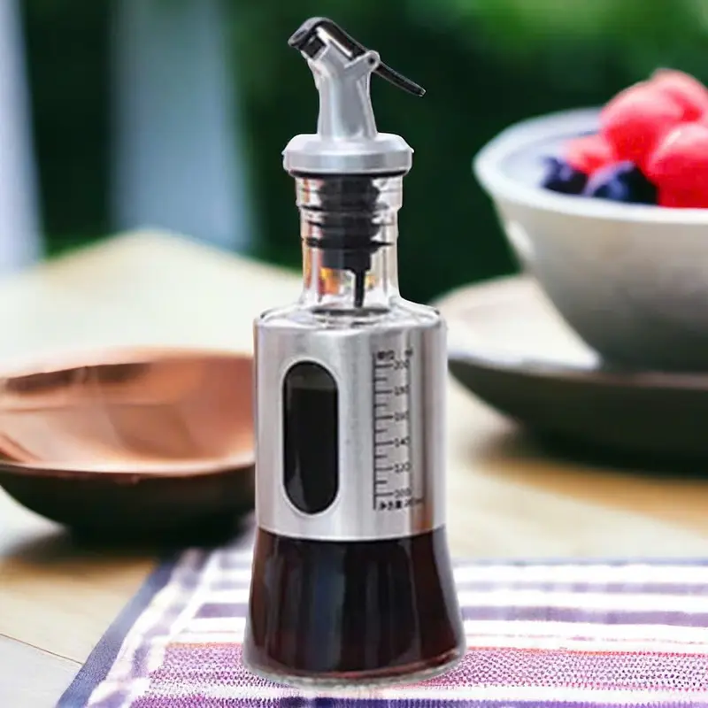 Chai Đựng Gia Vị Có Vòi (200ml), Chia Vạch Đồ Dùng Nhà Bếp Đa Năng 4