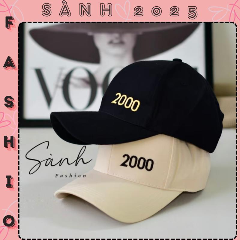 Mũ lưỡi trai thêu năm sinh từ 1980 - 2020 chất kaki form unisex nam nữ_sanhfashion Cap