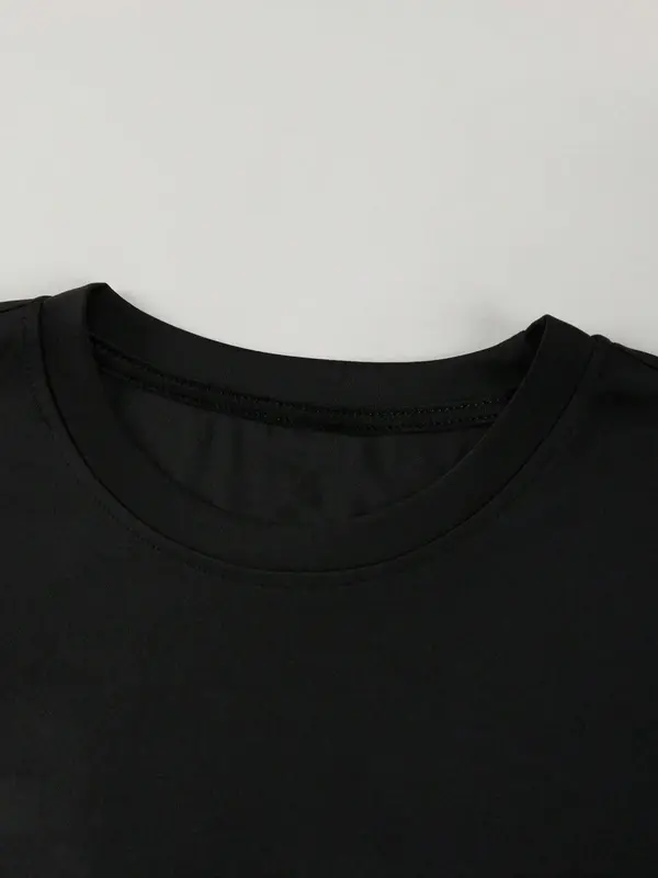 Men's Letter & Figure Print Round Neck Lounge Tee, Loose Casual Short Sleeve Crew Neck T-shirt for Daily Wear, Men's Sleepwear & Loungewear for All Seasons 6