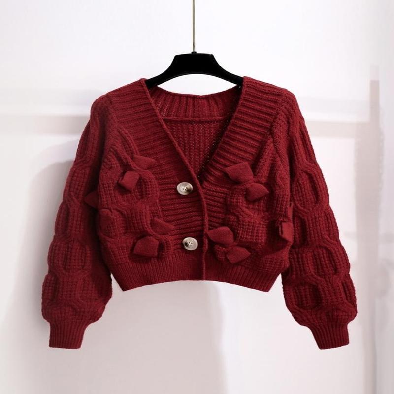  Áo Khoác Len Cho Nữ Phong Cách Ngọt Ngào Dễ Phối Đồ Bó Sát Áo Cardigan Dệt Kim Ngắn Thích Hợp Cho Mùa Xuân Và Mùa Thu Hàng Mới Bán Chạy Năm 2022 