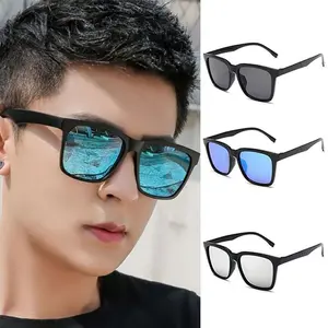 GF Kacamata Kotak Hitam Kacamata Retro Korean Fashion Sunglassess Wanita/Pria unisex K35 4026
