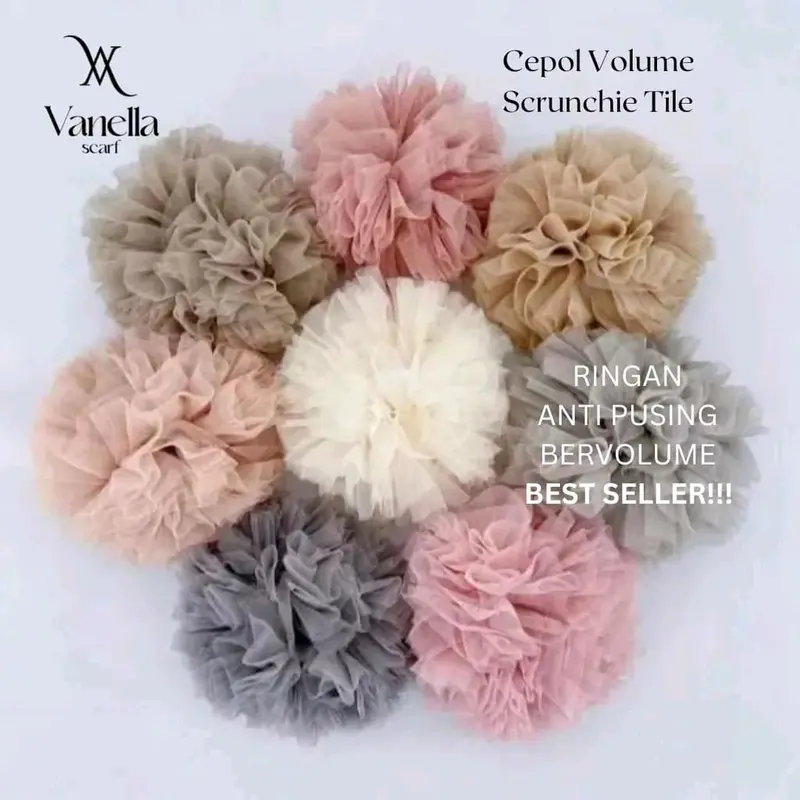 Cepol Hijab / Ikat Rambut Scrunchie 3