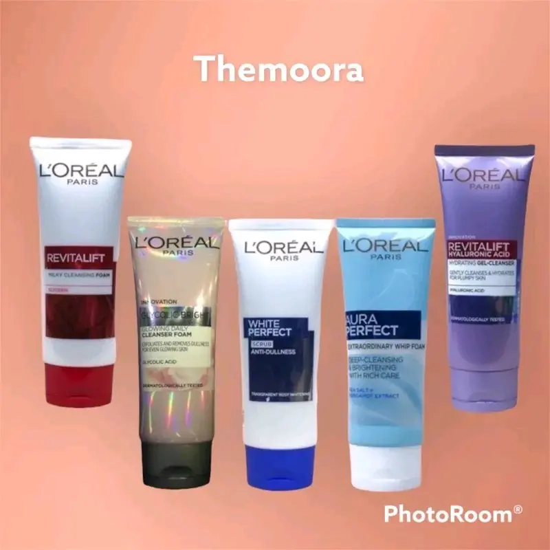 Loreal L'oreal glycolic revitalift aura perfect foam scrub Wash cleanser 100 ml Revitalif white perfect aura perfect