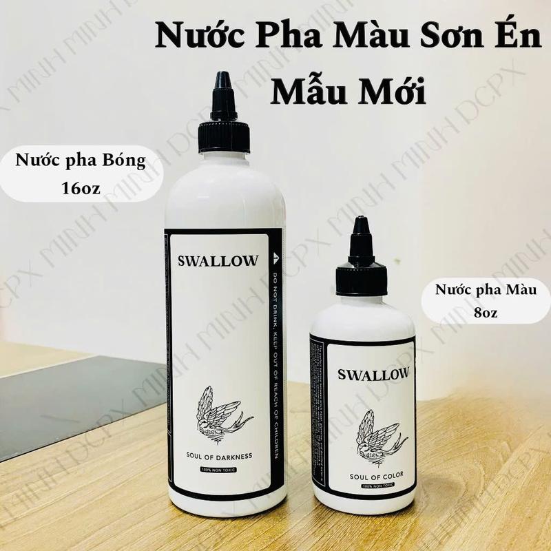  Nước Pha Đen - Nước Pha Màu Swallow Sơn Én Gel Scan Dùng Trong Phun X.am Body Tattoo 