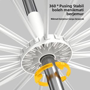 Penyangkut Pakaian Bayi, Boleh Diputar, untuk Balkoni Rumah, Rak Tuala Pelbagai Fungsi, Sesuai untuk Kanak-kanak, Kapasiti Besar, Model Boleh Dilipat Putih Supplies prevents slipping bilik tidur penyangkut pakaian & cangkuk