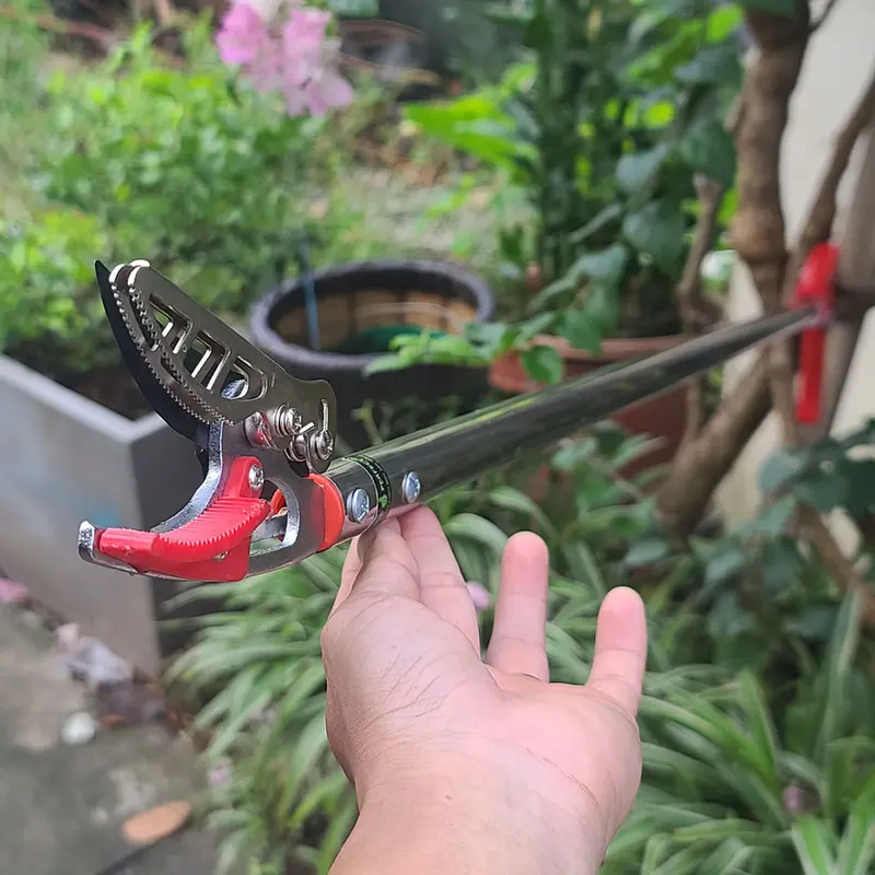 Kéo cắt cành cây trên cao dài 1M25 dành cho tỉa cây  hái trái trên sân thượng và dàn cây tầm thấp 6