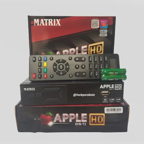 STB SET TOP BOX DVBT2 matrix apple HD TV digital gambar super jernih pakai antena biasa UHF Software Terbaru 1