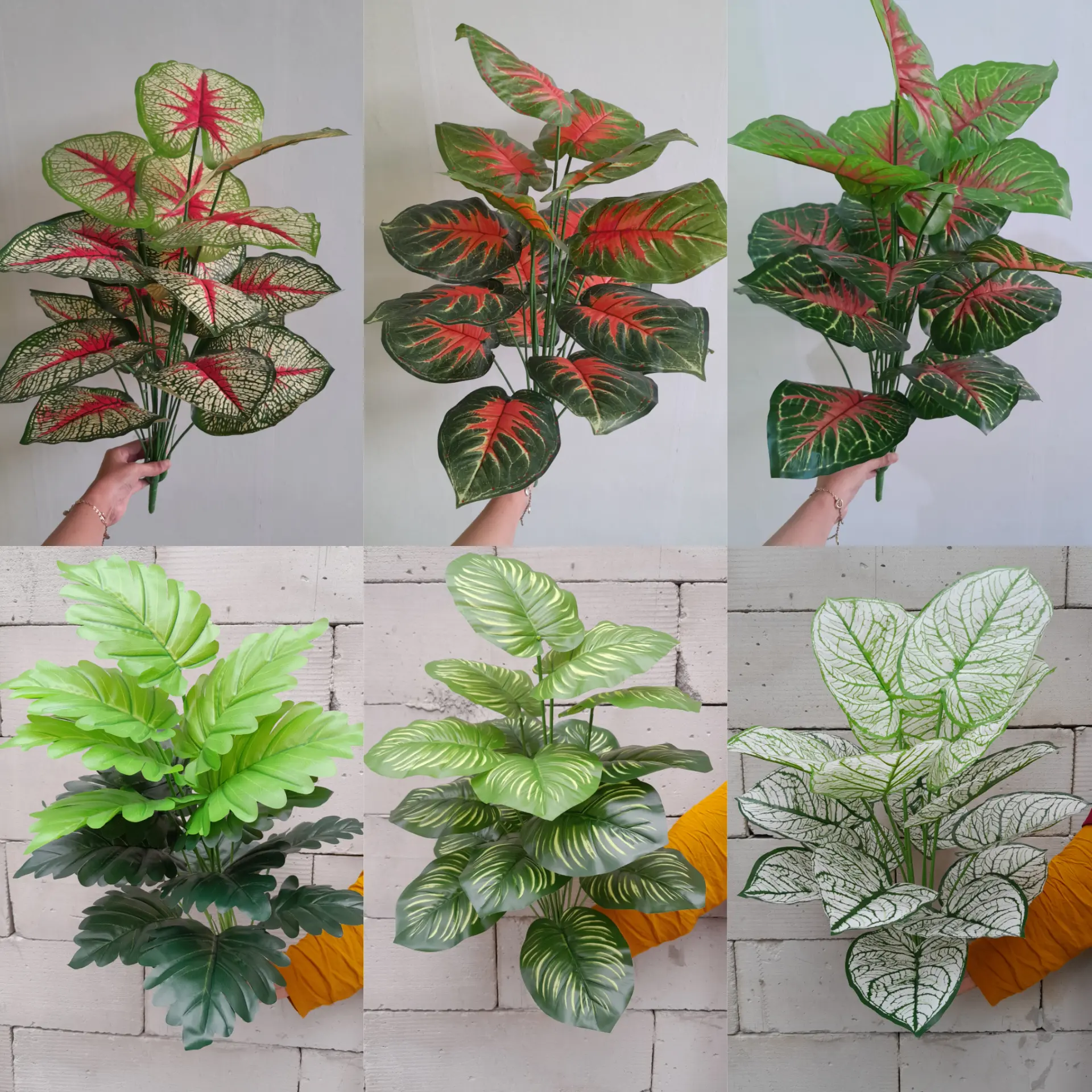 TANAMAN HIAS PALSU KELADI LATEX K18(BELUM TERMASUK POT) Plastik