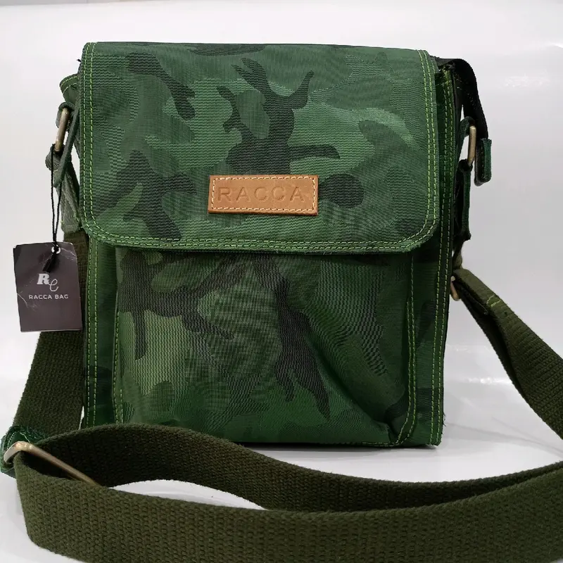 TS.0009 DEVANDRA loreng militer kanvas - Tas selempang 0