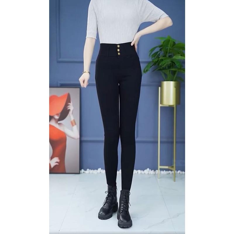 Quần Jean Skinny Nữ Dáng Ôm Lưng Siêu Cao Basic 3 Khuy Q1618 2