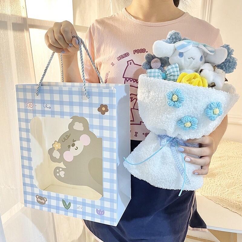 Buket Boneka Kado Paket Paper Bag Lampu Tumblr 6