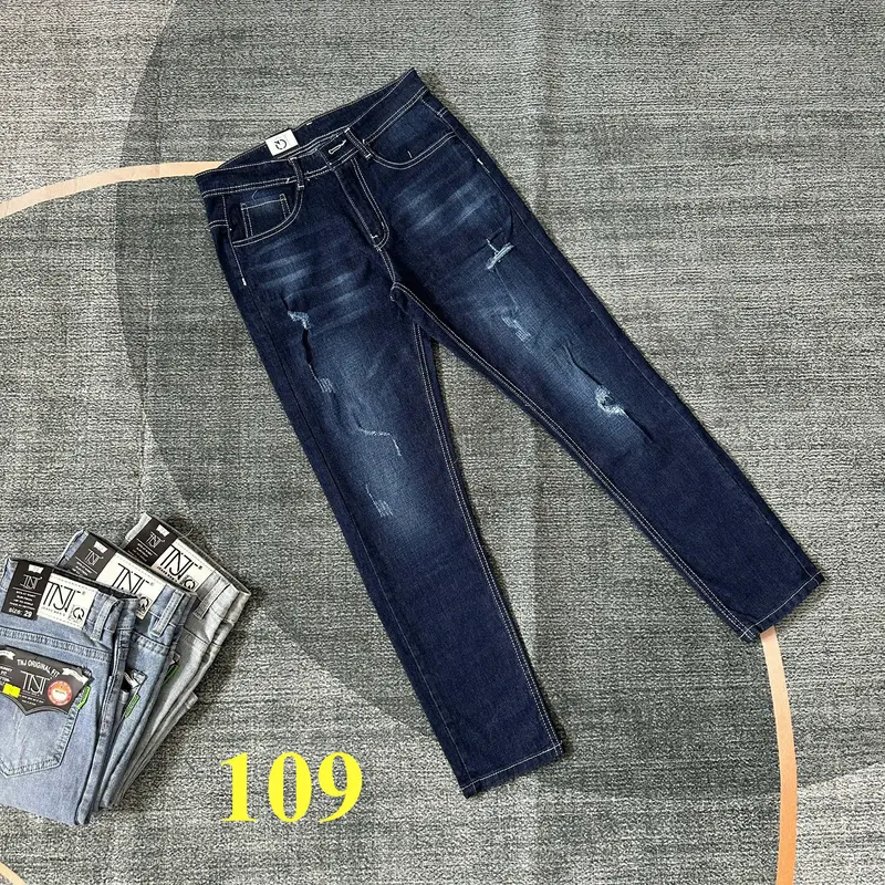 Quần Jean Dài Nam Form Slim Fit Co Giãn 4 chiều Phù Hợp Thời Trang Menswear Cotton Pants Có Túi 4