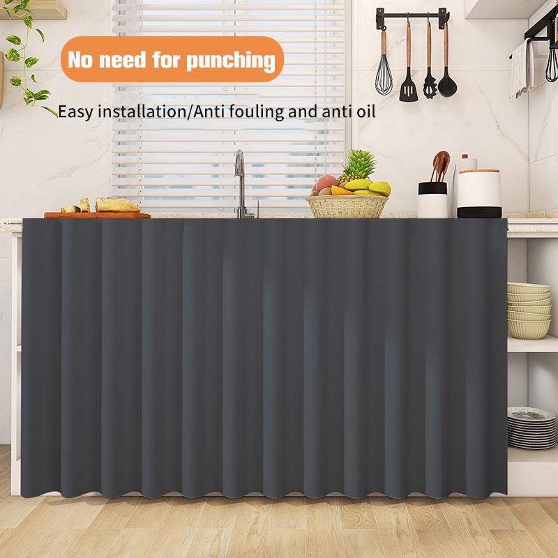 Rèm tủ, màu Trơn chống bụi, tự dính, thích hợp cho tủ, rèm gia dụng, trang trí nội thất 4