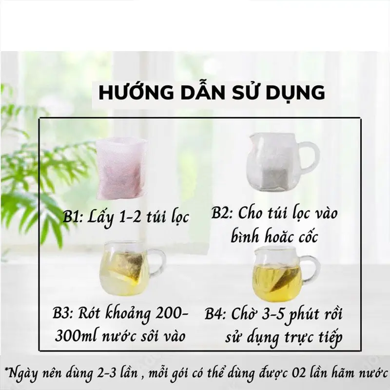 Trà lá phan tả diệp Hạnh Nguyên (Bịch 50 Túi Lọc) 4
