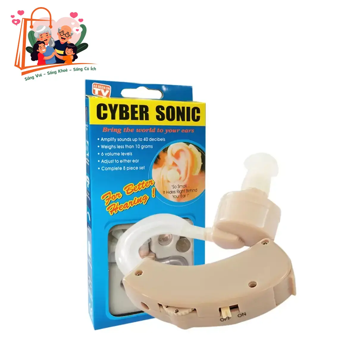 Máy trợ thính Cyber Sonic chạy bằng pin cho người cao tuổi