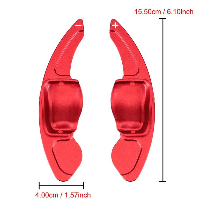 Car Steering Wheel Paddle Shift Extension Cover, Aluminum Alloy Car Steering Wheel Paddle Shift Extension Cover, Car Accessories for VW Golf 5 6 MK6 GTI R Jetta MK5 Passat B6 B7 CC Sharan Tiguan 1