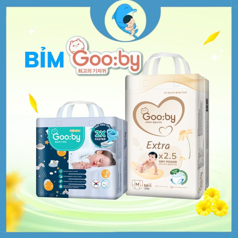 Tã cho bé Dán/Quần Gooby Ngày và Đêm mềm mại, an toàn, thấm hút tốt size NB/S/M/L/XL/XXL/XXXL cho bé từ 4kg - 35kg