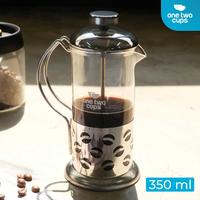Gambar One Two Cups French Press Coffee Maker Pot Plunger Borosilicate 350ml - KG72 - Silver, Bean dari Usea Official Store Kota Administrasi Jakarta Barat 1 Tokopedia