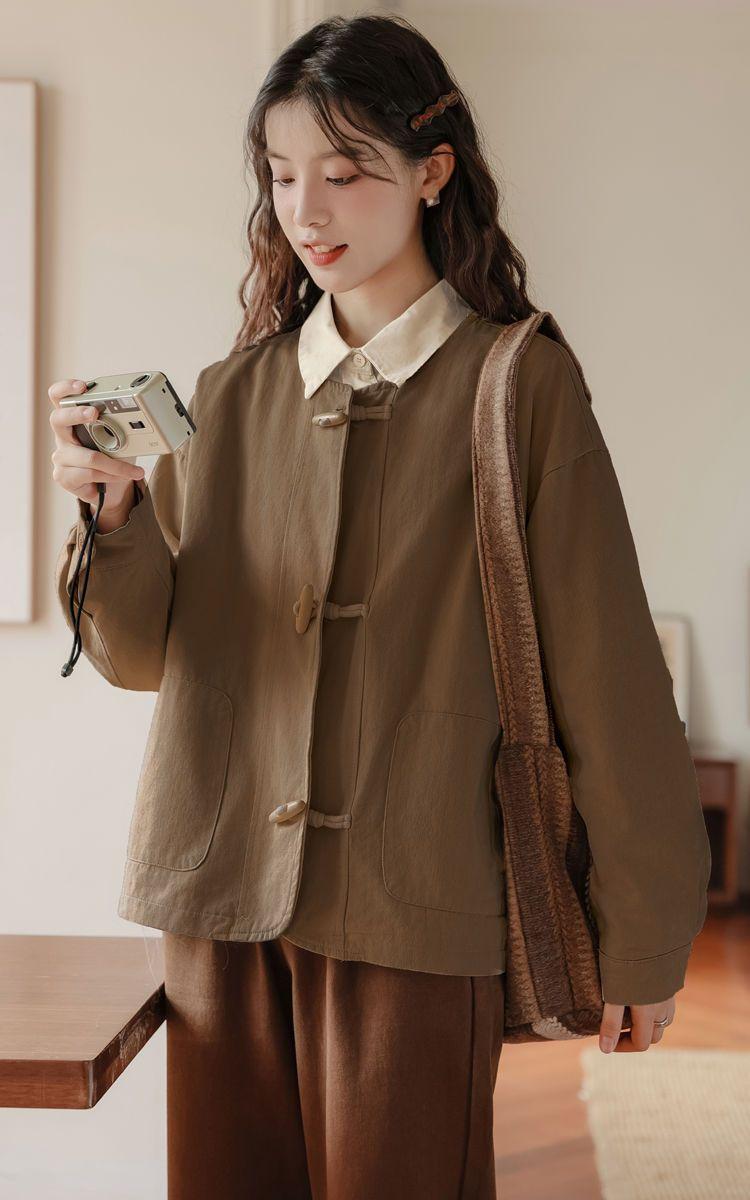 Product Introduction of Áo Sơ Mi Dài Tay Phong Cách Preppy Phong Cách Nhật Bản, Áo Sơ Mi Rộng Thường Ngày Bên Trong, Áo Bất Đối Xứng Hàng Mới Về Cho Mùa Xuân, Mùa Thu Và Mùa Đông Năm 2025 13