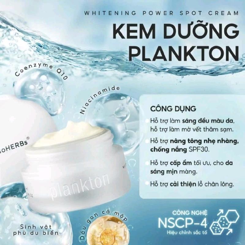 Kem Dưỡng Ẩm Trắng Da Cream Plankton - Chăm Sóc Da  Cả Nam Nữ Skincare Làm Đẹp Da