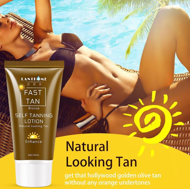 Product Introduction of Sun-Free Natural Black Bronze Wheat Color Body Lotion Black Cream Self Tanning Lotion 3