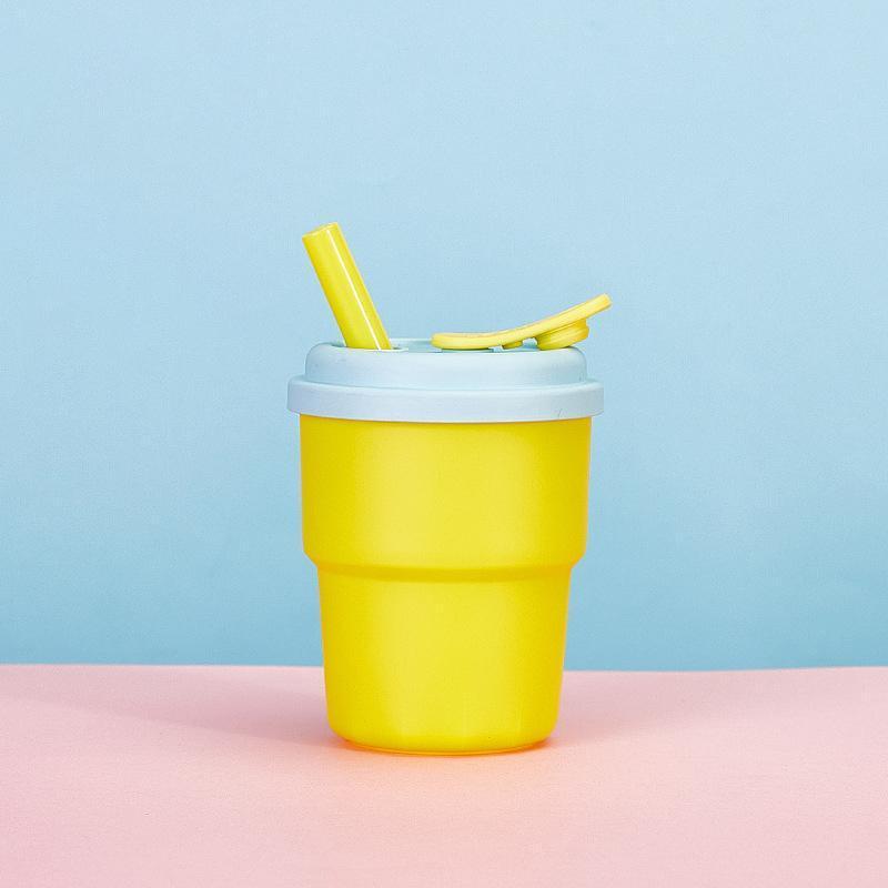 Full plastic cup water cup portable sealed creative hand cup ins fashion gift logo plastic cup 5