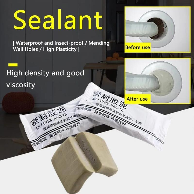 Product Introduction of Wall hole sealant household air conditioner repair wall hole rubber mud waterproof sewer pipe sealing mud 1