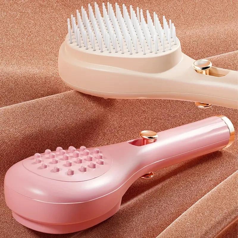 Portable Telescopic Hair Brush, Anti-static Hair Massage Comb, Scalp Cleansing Massage Comb, Hair Styling Tool for Women & Men 2