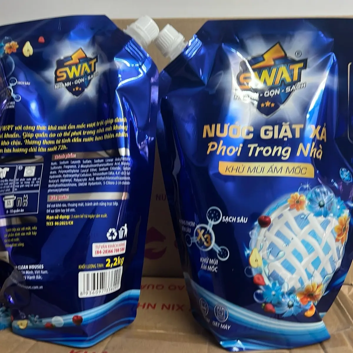 Nước giặt swat xanh