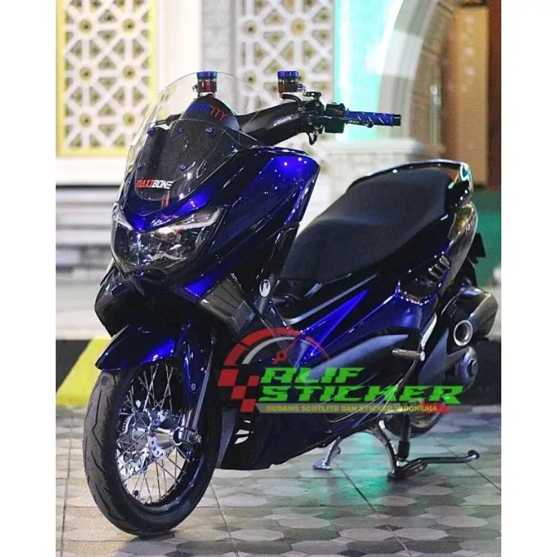 Stiker Skotlet Moonlight Blue Hitam Lembayung Biru Scotlite Motor Lembayung Moonlight Blue Seri Pet Sticker Black Magic Candy Sekotlet Hitam Lembayung Lis Variasi Motor 3