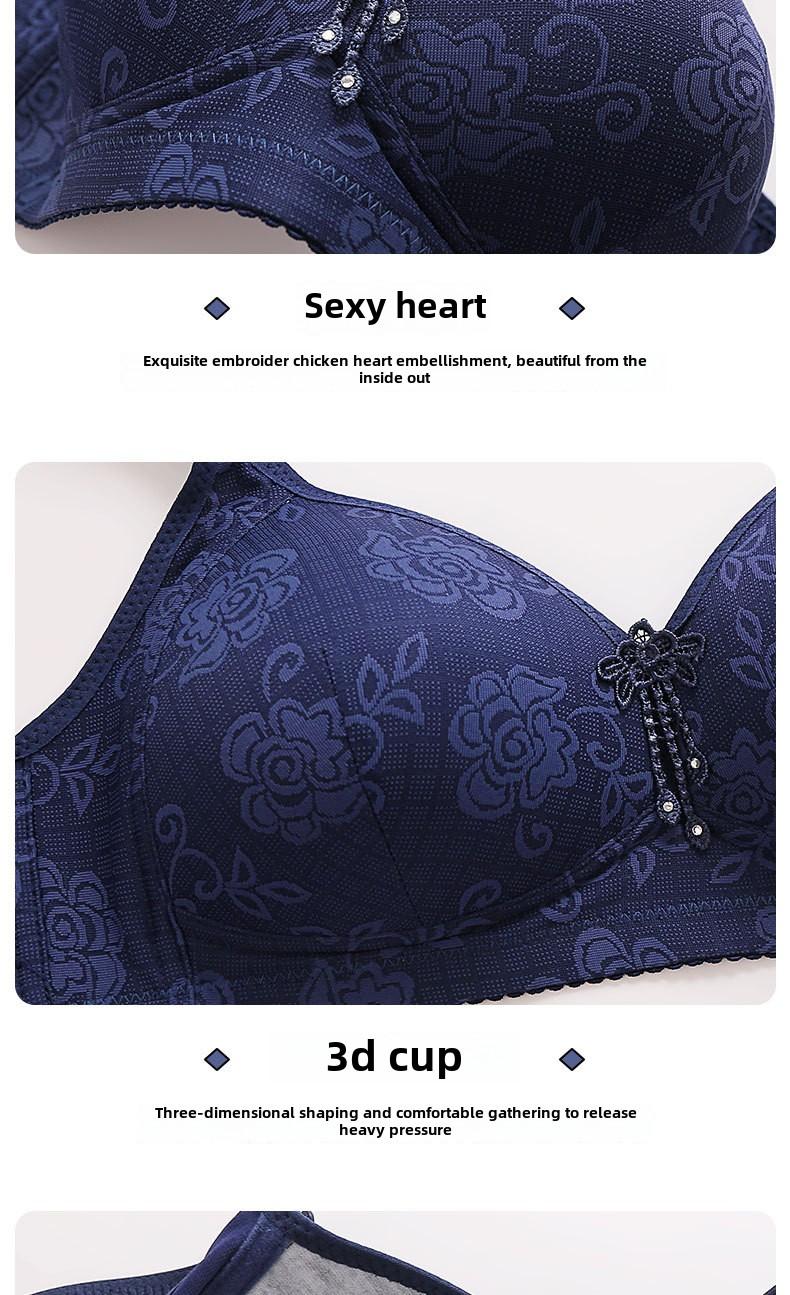 Product Introduction of Plus-size 36-46 BC Fixed Cup No underwire plus-size thin push-up bra for women with anti-sag back 1