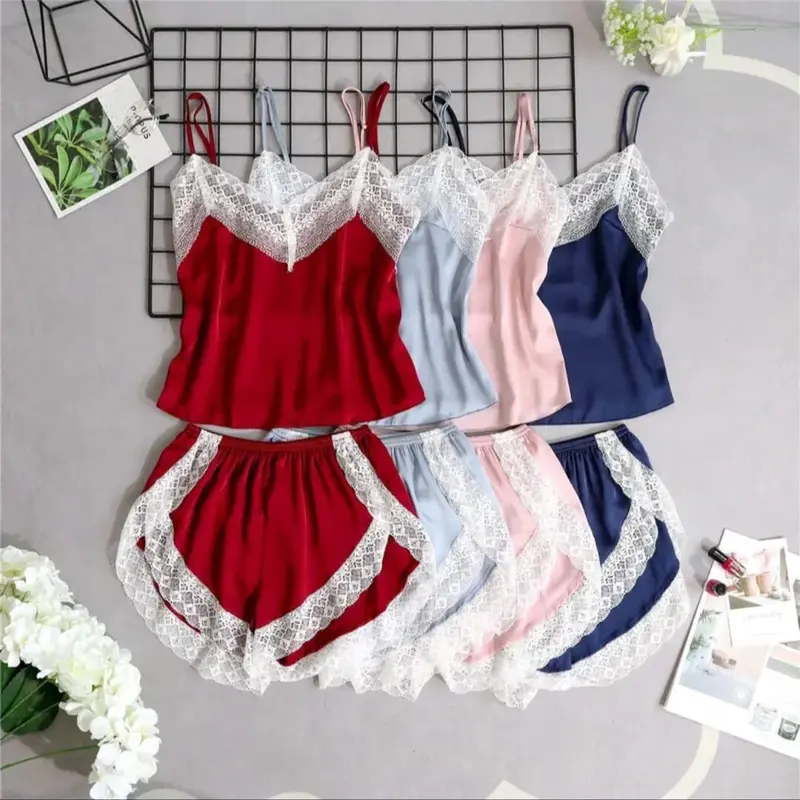 Baju tidur wanita bahan satin silk 027 0