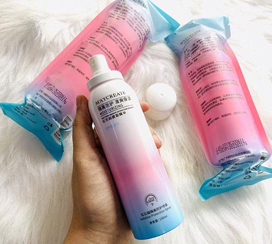 CHAI Xịt Chống Nắng Nâng Tone Trắng Da Body Chính Hãng Maycreate Nội Địa Trung