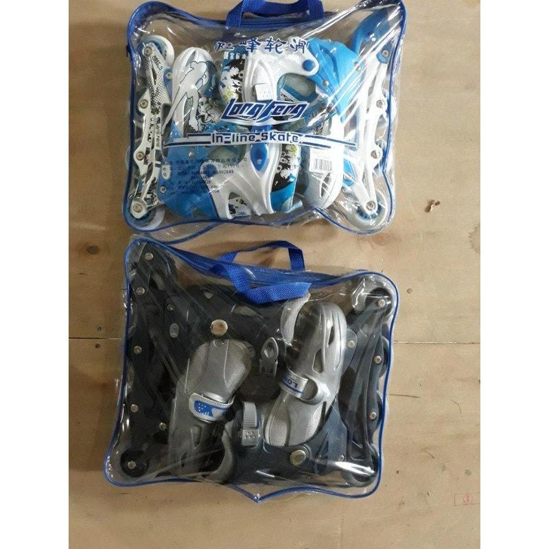 GIẦY TRƯỢT PATIN LONG-FENG 906 CAO CẤP CÓ ĐÈN (TẶNG BỘ BẢO VỆ GỐI) 2