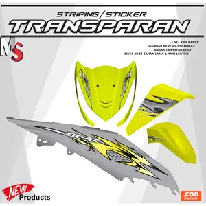 Striping Transparan UV For Honda Beat FI 2012/2015 With Simple Motif Sticker Custom Y02 STRIPING STICKER TRANSFARAN