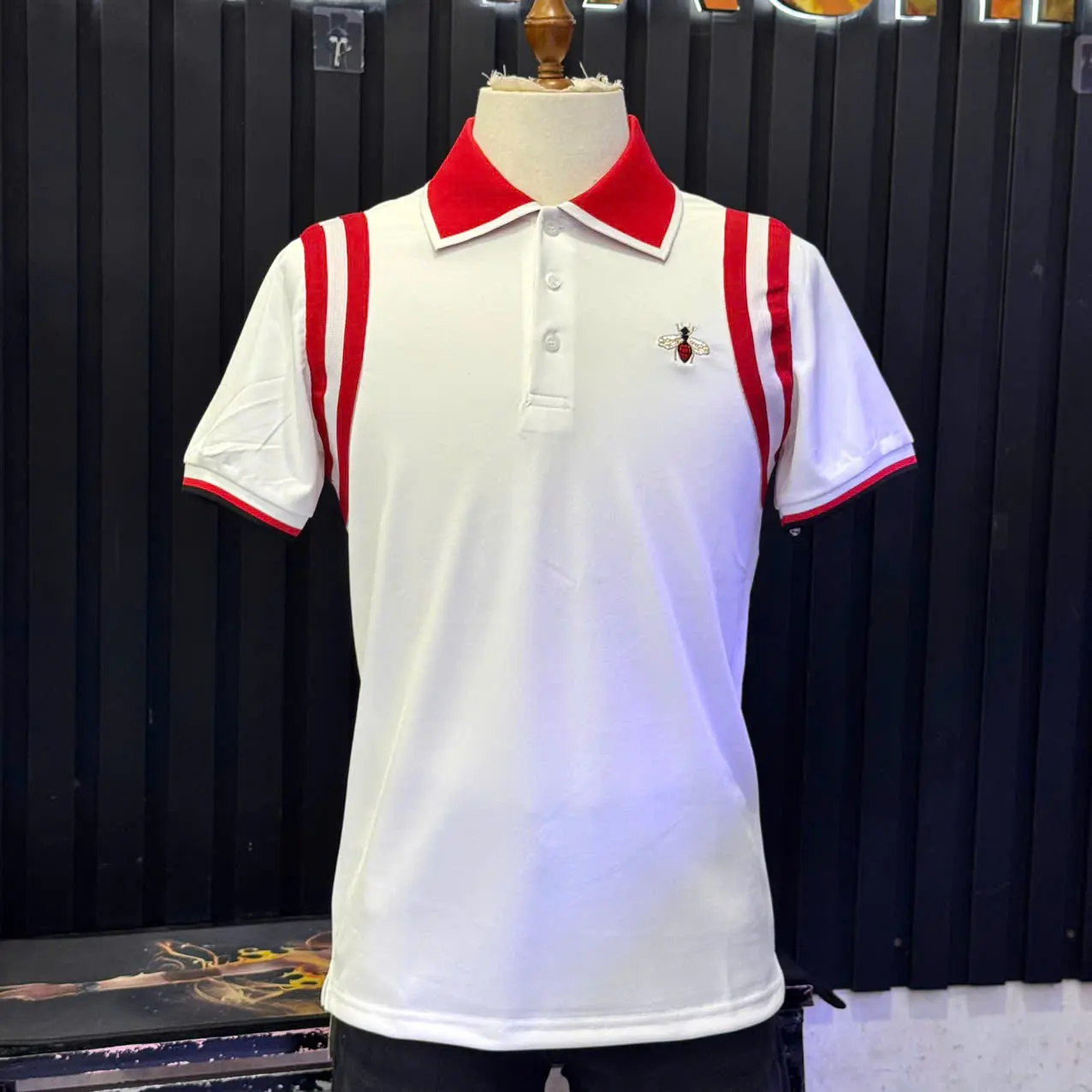 Áo polo phối vai trẻ trung dễ phối đồ chất cá sấu mịn