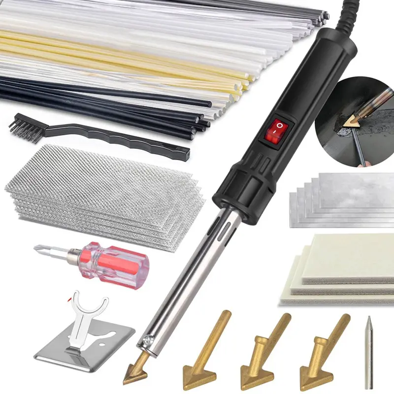 150W 3-In-1 Plastic Welder, Plastic Welding Kit,Soldering Tips Plastic Welder Kit for DIY, Bumper Kayak Repairs