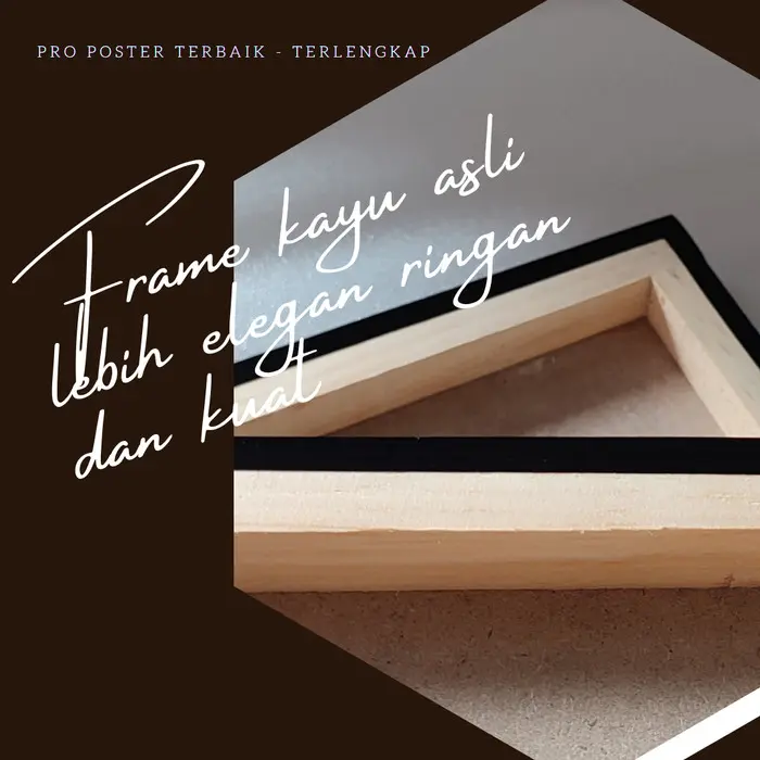 Poster frame CUSTOM / pakai gambar sendiri A3 (30x45cm) 1
