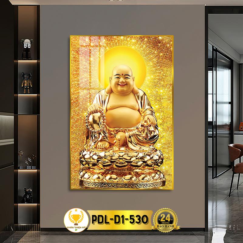 Tranh Phật Treo Tường Tráng Gương Phật Di Lặc CHÂN THIỆN MỸ, Quà Tặng, Trang Trí Phòng Thờ PDL-D1-530 Decor