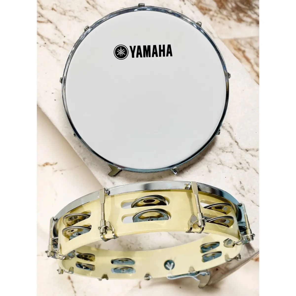 Trống Gõ Bo YMH - Trống Lắc Tay Tambourine Bằng Gỗ