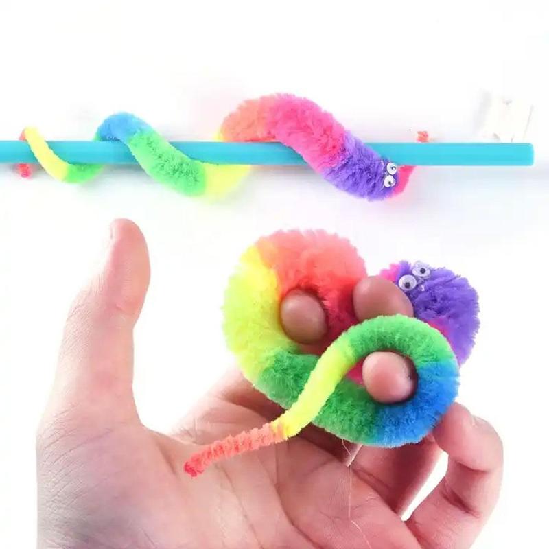 Đồ Chơi Lừa Trẻ Em, 1X, Sâu Lông Mù Xoắn Ma Thuật, Nhảy Múa, Thiết Kế Ngựa Biển Di Chuyển 2