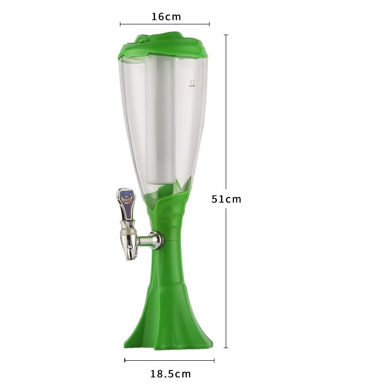 Tháp bia 2 lít HC298 và HC18 có đèn led 7 màu, lõi đá giữ lạnh, vòi rót Tháp đựng bia tươi giúp beer lạnh lâu cho quán nhậu, bar 8