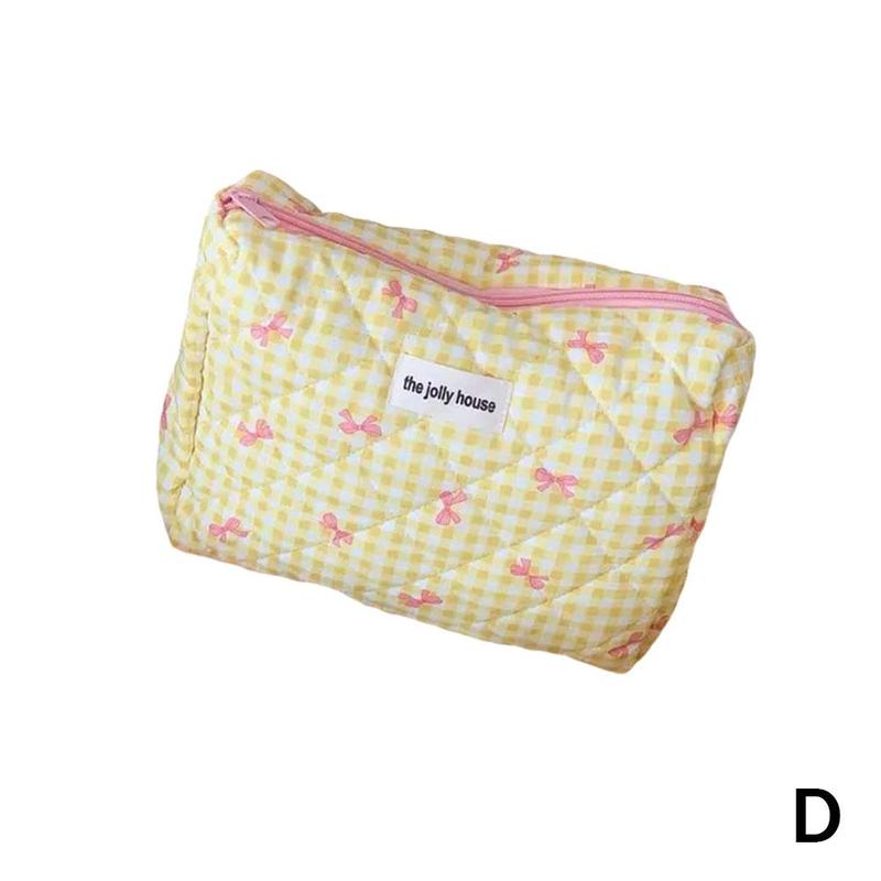 Product Introduction of Bowknot Cosmetic Bag Portable Soft Handbag Toiletries Capacity Bag Student Large Storage Bag 36