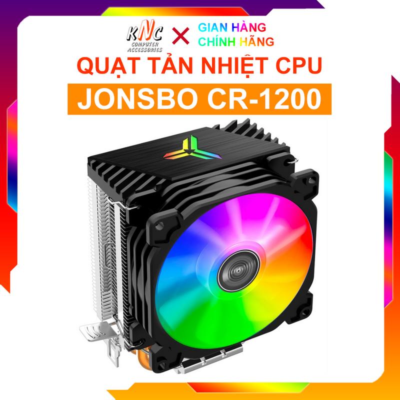 Quạt Tản Nhiệt CPU Jonsbo CR-1200 Led RGB Đảo Màu Tự Động - 2 Ống Đồng, 9cm Fullbox