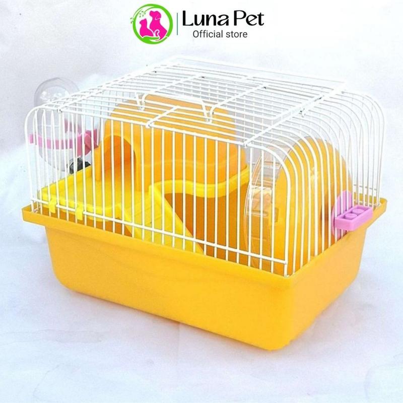 Lồng nuôi hamster tầng lửng đầy đủ phụ kiện LunaPet LH04, Lồng nuôi hamster có tầng 23*17*15 cm